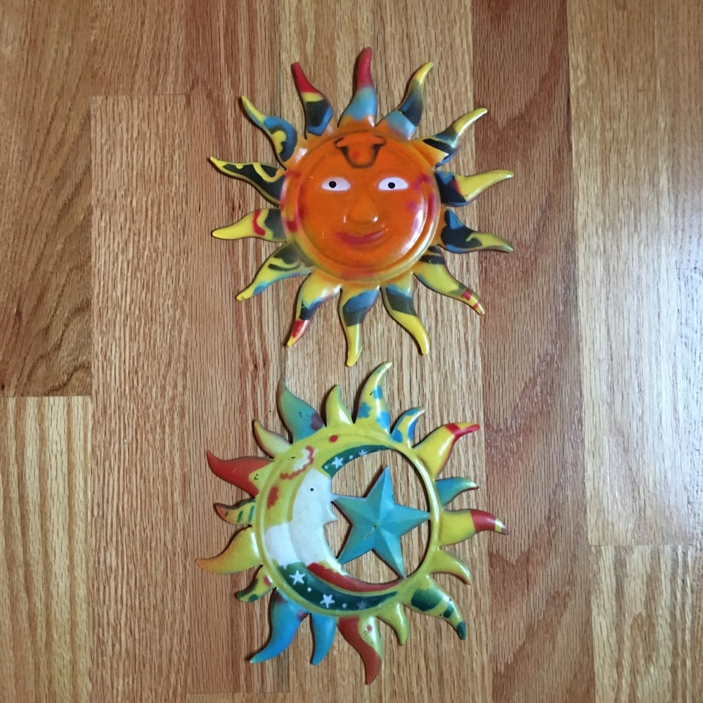 ☀️Boho moon and sun wall hanging set